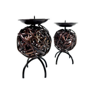 Candelero porta vela Esfera duo Pack