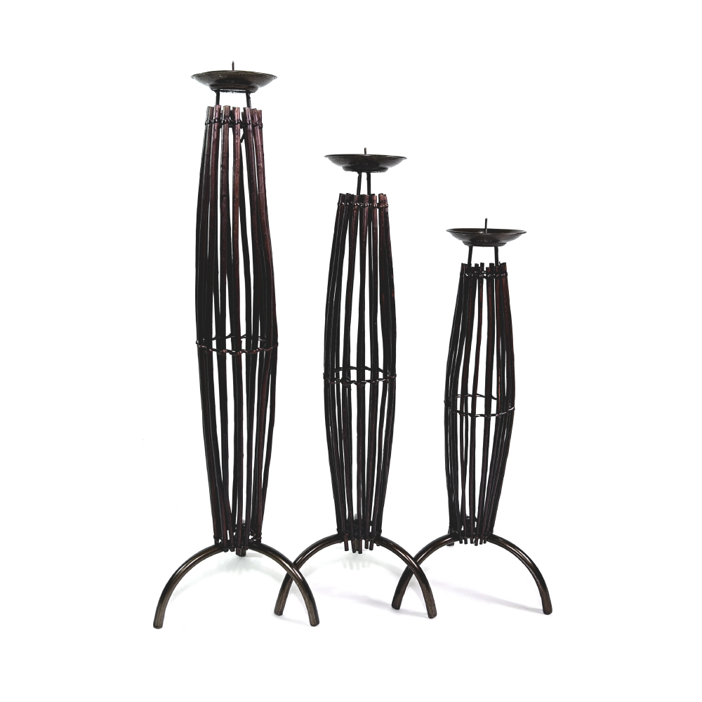 CANDELERO PORTA VELA CUMBRE TRIO PACK